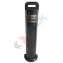 Contenitore per la raccolta di pile usate, in plastica, capacità 10 Lt, colore grigio