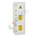 Armadio di sicurezza per lo stoccaggio di prodotti chimici non infiammabili, Mis. 600 L x 600 P x 1950 H mm, 3 porte cieche e 3 scomparti