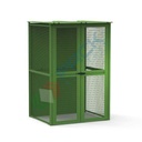 Deposito bombole gas in acciaio al carbonio verniciato, ideale per lo stoccaggio di 20 bombole, Mis. 1360 L x 1190 P x 2000 H mm, colore verde RAL 6018