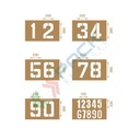 Dime per segnaletica di sicurezza orizzontale, in cartone rinforzato, Kit N. 2