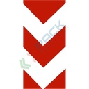 Adesivo catarifrangente classe 1, Mis. 10 x 40 cm, ideale per cassonetti raccolta differenziata