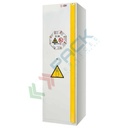 Armadio bombole gas resistente al fuoco, in acciaio, ideale per lo stoccaggio di 1/2 bombole, Mis. 595 L x 600 P x 2050 H mm