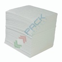 Panni assorbenti per oli ed idrocarburi, spessore doppio, Mis. 28 x 33 cm, capacità assorbimento per foglio 0,65 Lt - totale 131 Lt, conf. 200 pz