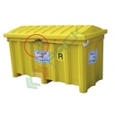 Catena di chiusura lucchettabile per coperchio contenitore FLUO