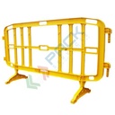Transenna in plastica (PP) stradale, Mis. 200 x 102 cm, colore giallo