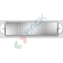 Gemma catarifrangente con fori, colore bianco