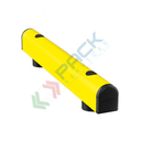 Guardrail di protezione a singola barriera, lunghezza 1500 mm, colore giallo RAL 1018