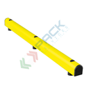 Guardrail di protezione a singola barriera, lunghezza 3000 mm, colore giallo RAL 1018