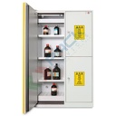 Armadio di sicurezza combinato per lo stoccaggio di infiammabili, acidi, basi, Type 90, Mis. 1200 L x 600 P x 1950 H mm