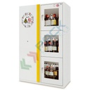 Armadio di sicurezza combinato per lo stoccaggio di infiammabili, acidi, basi e sostanze tossiche, Type 90, Mis. 1200 L x 600 P x 1950 H mm
