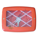 Cassetta a parete portachiavi in polipropilene, Mis. 150 L x 40 P x 110 H mm, con vetro frangibile