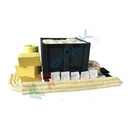 Kit di pronto intervento per prodotti chimici, carrellato, capacità assorbimento 755 Lt, confezionato in cassa pallet con ruote
