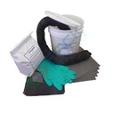 Kit di pronto intervento universale, portatile, capacità assorbimento 16 Lt, confezionato in secchio in plastica con manico