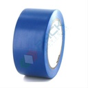 Nastro adesivo per segnaletica a pavimento, in gomma, Mis. 75 mm x 33 mt, spessore 0,15 mm, colore blu