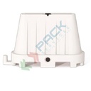 Barriera stradale spartitraffico impilabile, in plastica (PE), con giunto basso, colore bianco