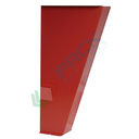 Piantana inclinata per cassette antincendio, Mis. 125 L x 165/410 P x 800 H mm, colore rosso RAL 3000