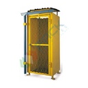 Box bombole gas in acciaio, ideale per lo stoccaggio di 6+3 bombole, 3 ante battenti, Mis. 2640 L x 880 P x 2400 H mm