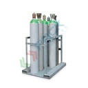 Pallet bombole gas in acciaio zincato, ideale per la movimentazione di 8 bombole Mis. 860 L x 1170 P x 1115 H mm