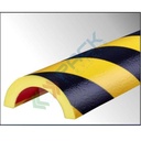 Profilo flessibile paracolpi multiuso, 1 metro, tipo R50 tubolare