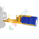 Girafusti manuale da verticale ad orizzontale, in acciaio verniciato, per selle di stoccaggio, Mis. 2110 L x 612 P x 470 H mm, ideale per fusti in metallo