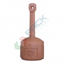 Contenitore per mozziconi di sigaretta, autoestinguente, capacità 15 Lt, colore marrone