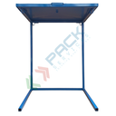 Struttura porta big bag con tettoia in acciaio al carbonio, capacità 1000 Lt, serie pesante, colore blu