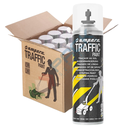 Vernice traccialinee spray Traffic Paint®, contenuto 650 ml, conf. da 12 bombolette, colore grigio RAL 7042