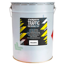 Vernice spartitraffico ad asciugatura rapida ideale per segnaletica stradale, fusto da 25 Kg, colore bianco RAL 9016