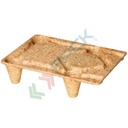 Pallet in legno pressato INKA, Mis. 400 L x 600 P x 128 H mm, portata dinamica 250 Kg, statica 750 Kg