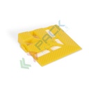 Angolare per pedana modulare antisdrucciolo, Mis. 110 L x 110 P x 25 H mm, colore giallo