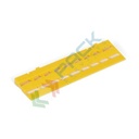 Raccordo per pedana modulare antisdrucciolo, Mis. 400 L x 110 P x 25 H mm, colore giallo