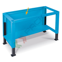 Chiusura posteriore per banco da lavoro 1000 L mm, Mis. 825 L x 48 P x 665 H mm, colore blu RAL 5012