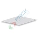 Fondo di chiusura per cassettiera con anta con lungh. 63 cm, colore grigio RAL 7035