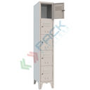 Armadio in metallo casellario 5 vani, Mis. 322 L x 500 P x 1800 H mm, maniglia in metallo lucchettabile