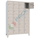 Armadio in metallo casellario 20 vani, Mis. 1200 L x 500 P x 1800 H mm, serratura a cilindro con chiave