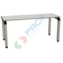 Panchina per spogliatoio con doghe in alluminio, 3 posti a sedere, Mis. 1000 L x 410 P x 460 H mm