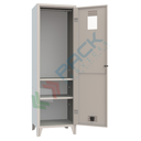 Armadio spogliatoio in metallo specialistico, 1 vano e 2 ripiani regolabili, Mis. 600 L x 500 P x 1950 H mm, maniglia in metallo