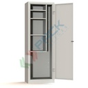 Armadio portascope in metallo 1 vano, Mis. 600 L x 400 P x 1800 H mm, serratura a cilindro con chiave
