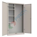 Armadio portascope in metallo 1 vano, Mis. 1000 L x 400 P x 1800 H mm, due ante battenti, maniglia in metallo lucchettabile