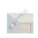 Tetto inclinato per armadi in metallo, Mis. 1201 x 500 x 200 mm