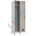 Armadio spogliatoio in metallo, 1 vano, Mis. 360 L x 500 P x 1800 H mm, serratura a cilindro con chiave