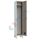 Armadio spogliatoio in metallo, 1 vano, Mis. 360 L x 330 P x 1800 H mm, maniglia in metallo lucchettabile