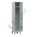 Armadio spogliatoio in metallo, 1 vano, Mis. 350 L x 350 P x 1800 H mm, serratura a cilindro con chiave