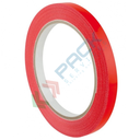 Sigilla sacchetti con film in PVC 37 my, adesivo in gomma, Mis. 9 mm x 66 mt, ideale per sigillare piccole scatole, sacchetti e confezioni, colore rosso